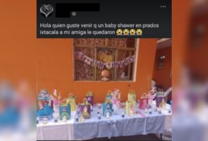 Viral: Redes sociales salvan fiesta de Baby Shower