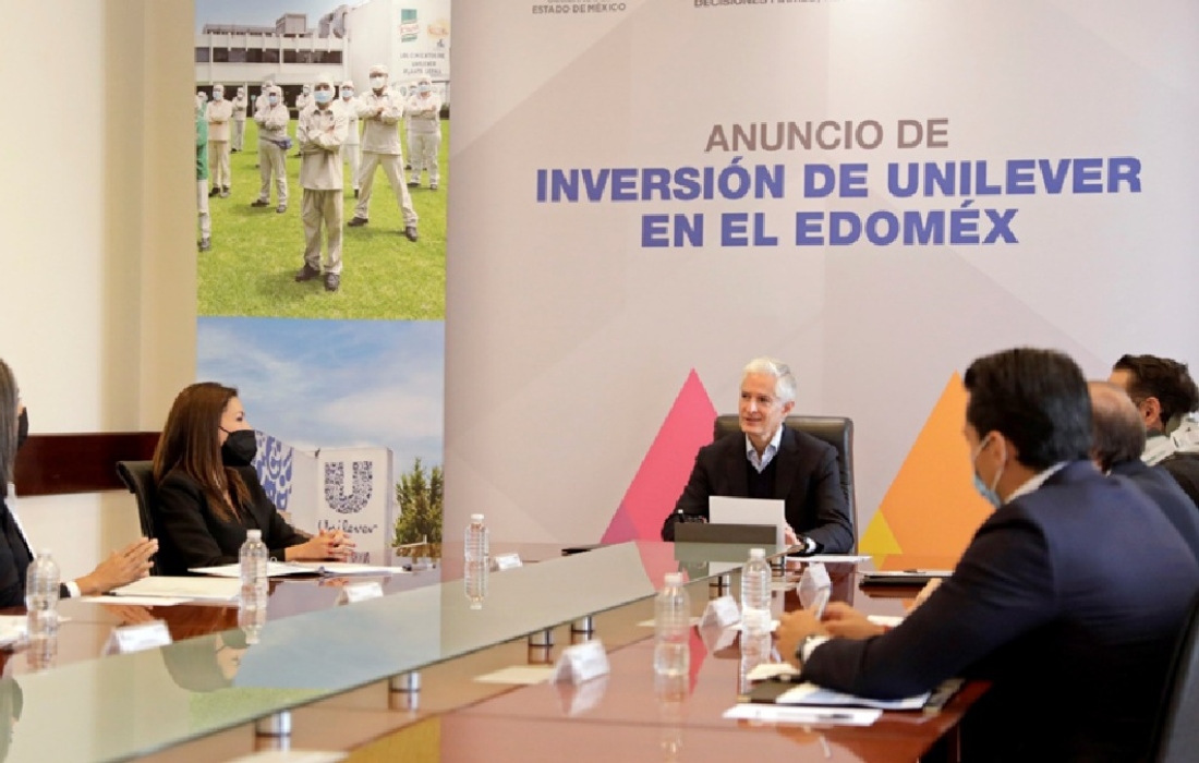 Unilever invertirá 5 mil 500 mdp en el Edomex: Alfredo del Mazo