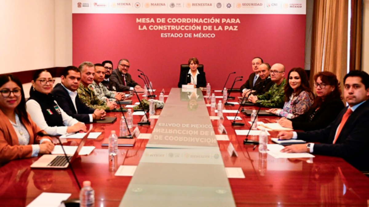 Gobernadora Delfina Gómez instala Mesa de Coordinación para la Construcción de la Paz en el Estado de México
