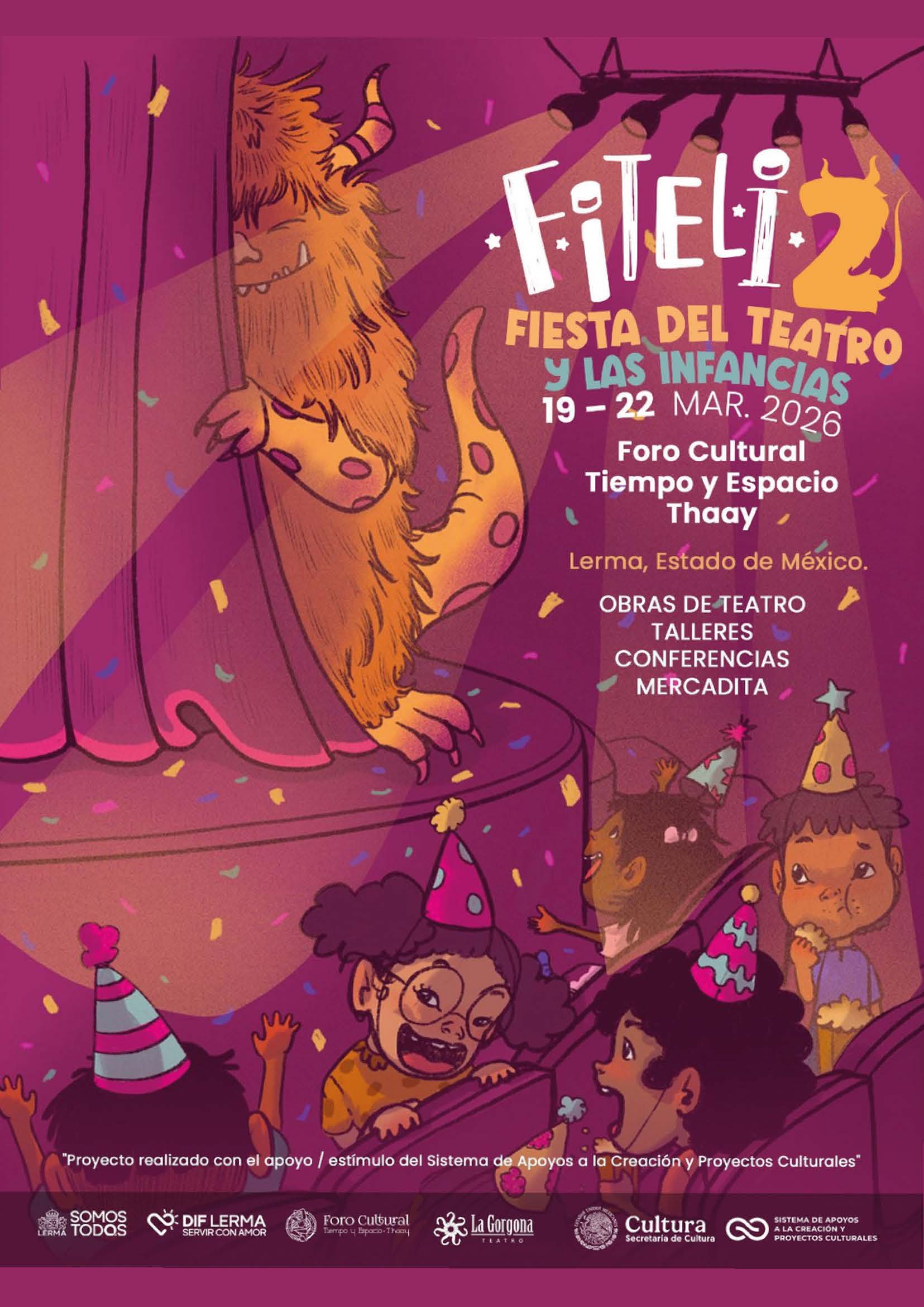 La Fiesta del Teatro y las Infancias regresará con actividades para celebrar el arte y la imaginación en Lerma.