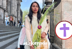 La Catedral de Toluca se llena de fieles que conmemoran el inicio de la Semana Santa en el Domingo de Ramos.
