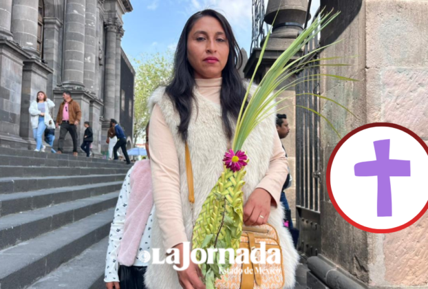 La Catedral de Toluca se llena de fieles que conmemoran el inicio de la Semana Santa en el Domingo de Ramos.
