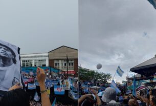 La comunidad argentina se une en Atlanta con canciones de Maradona y Messi en una emocionante previa del Mundial.