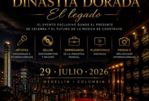 El evento Dinastía Dorada 2026 reunirá a figuras clave de la música en Medellín en una gala única.