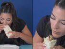 Leah Shutkever logra un nuevo récord en el mundo de los retos gastronómicos al devorar un burrito en solo 30 segundos.
