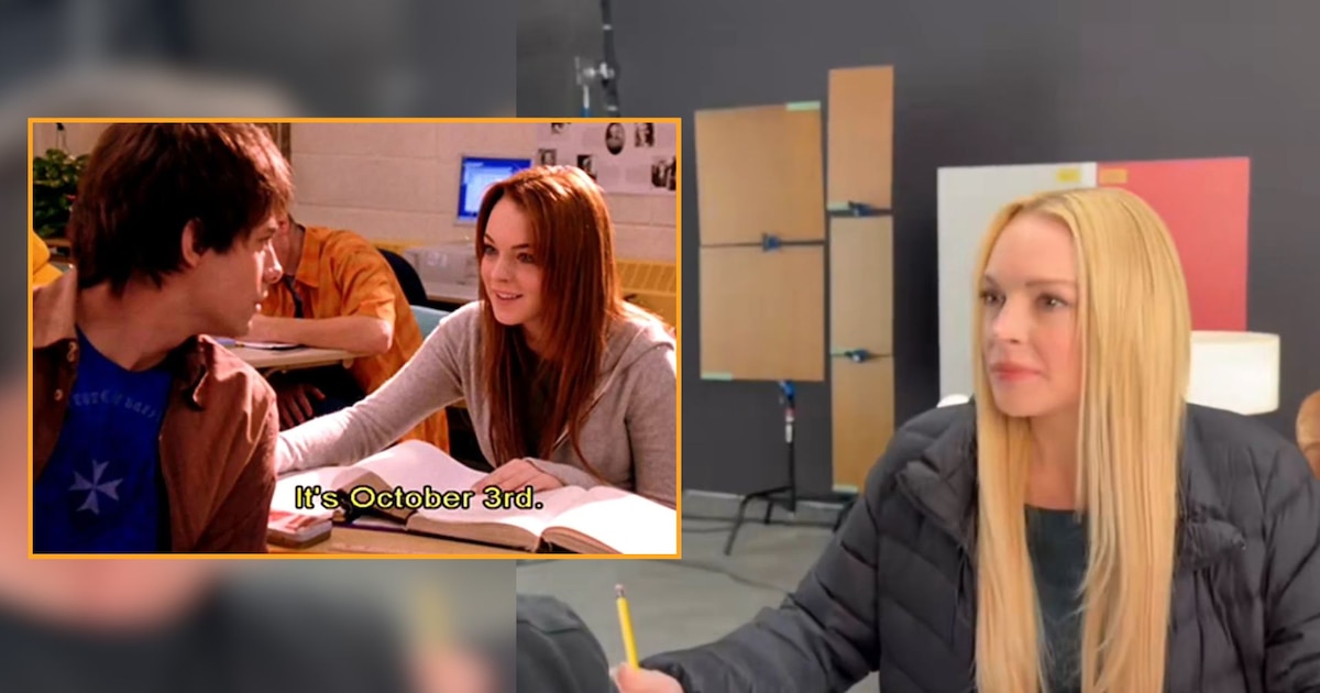 Lindsay Lohan vuelve a capturar la atención recreando una de las escenas más famosas de Chicas pesadas, dando vida a Cady Heron.